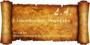 Liebenberger Angelika névjegykártya